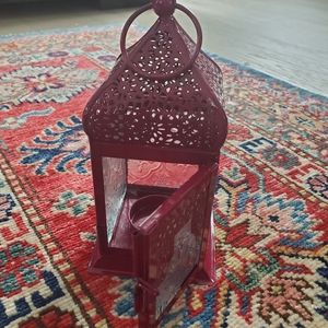 GlobeIn Small Hanging Lantern - Maroon